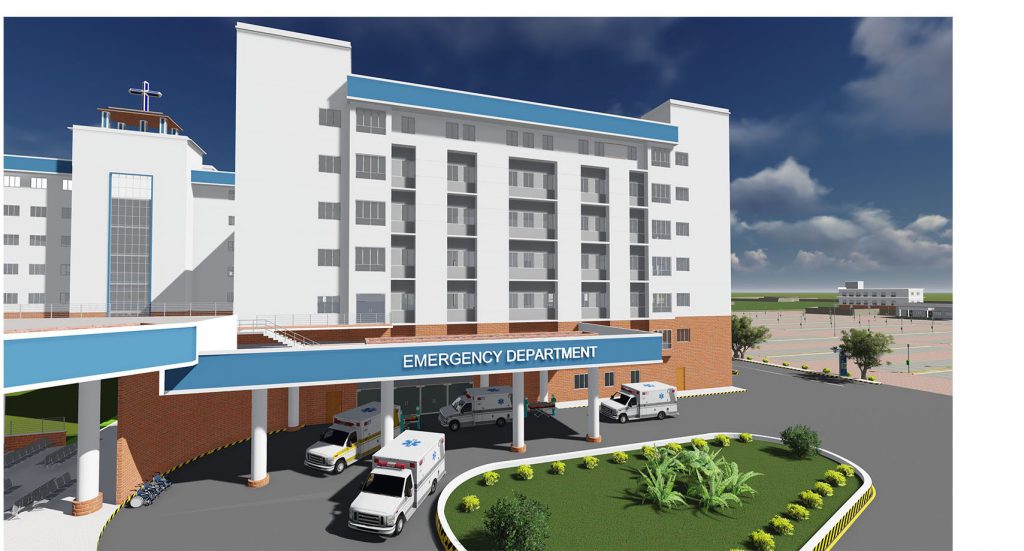 Architects view of the new emergency department at Kannigapuram CMC Vellore