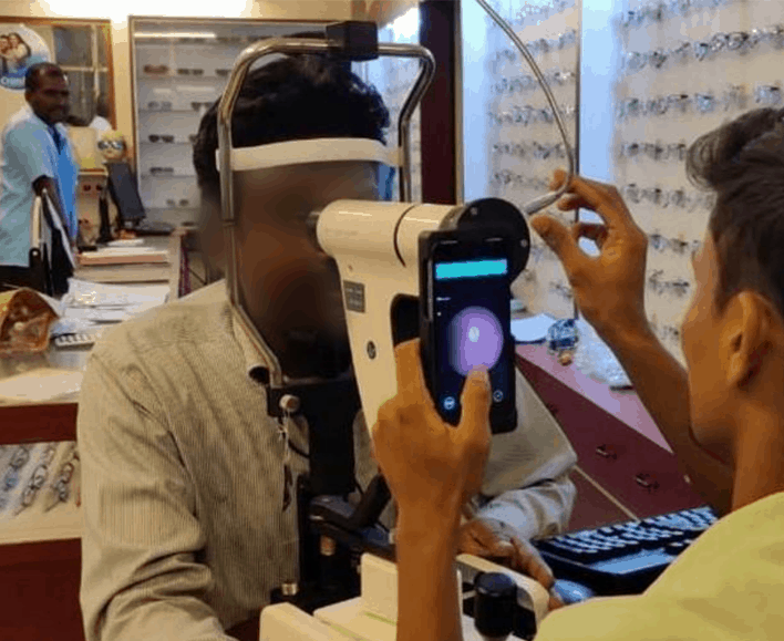 the Glasses clinic at the base site - schell hospital and diabetic retinopathy screening