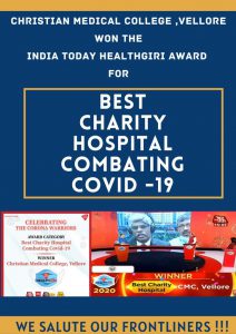 CMC wins the best chairty hospital combating COVID 19