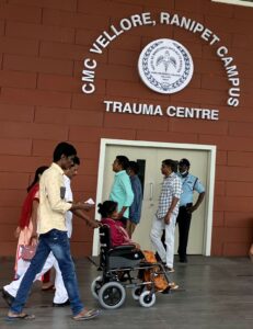 trauma centre entrace at ranipet